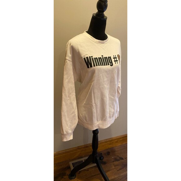Arizona Sweatshirt Winning #90 Lottery Cream size Medium Fits Like XL Oversized - Picture 6 of 11